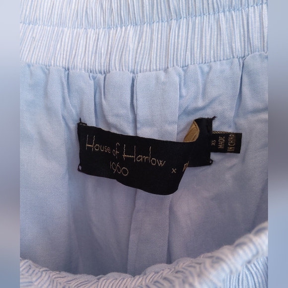 House of Harlow 1960  Revolve blue white striped pants - Picture 5 of 8